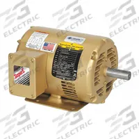 BALDOR General Purpose Motor: Rigid Base Mount, Open Drip Proof, 1 1/2 hp, 230V AC/460V AC, Auto (MPN EM31154A). Key specifications — Brand: BALDOR; Nameplate Voltage @ 60 Hz: 460V AC; Full Load Current @ 60 Hz: 2.2/4.4/4.6 A; Nameplate RPM @ 60 Hz: 1,725 RPM; Motor Enclosure: ODP.