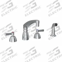 ELKAY Handle-Operated Faucet: Elkay®, Brass, Centerset, Deck, 4 Mounting Holes, 1.5 gpm Flow Rate (MPN LK801AT08L2). Key specifications — Series: Elkay®; Brand: ELKAY.