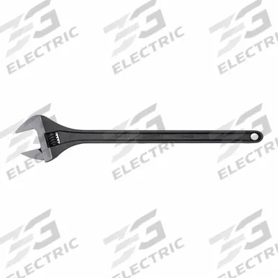 PROTO Adjustable Wrench: Alloy Steel, Black Oxide, 24 3/16 in Overall Lg - General Purpose Adjustable Wrenches
