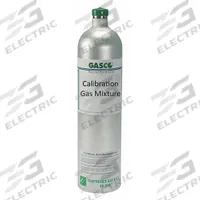 GASCO Calibration Gas: Air, Disposable, +/-5% Accuracy, CH4, Calibration Gas, 58 L Cylinder Capacity (MPN X02AI99CP583LD7). Key specifications — For Use With: All OEM Gas Detectors; Background Gas: Air; Brand: GASCO; Gas Mixture: Methane (18% LEL) 0.9%; Reusability: Disposable.