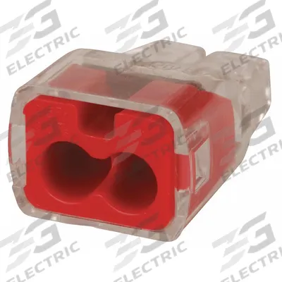 IDEAL Push-In Wire Connector: In-Sure Series, 2 Port, 20 AWG – 12 AWG Solid Wire Size Range - Push-In Connectors