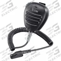 ICOM Speaker Microphone: Fits Icom, For F51/F61 Series, 17 in Cord, Push To Talk, Waterproof, IPX7 (MPN HM138). Key specifications — Compatible Radio Series: F61; Color: Black; Radio Connector Type: 9-Pin Multifunction; Brand: ICOM; Manufacturer Part Number: HM138; Push To Talk: Yes.
