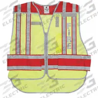 APPROVED VENDOR Pro Police Safety Vest: Safety Vest ANSI Class Class 2, Green/Red, Polyester, Zipper (MPN 4003BV-2X-4X). Key specifications — attr358683: Zipper; attr378047: APPROVED VENDOR; attr358676: Class 2; attr358678: Polyester; attr358679: 64 in; attr358680: 2XL-4XL; attr1314241: Pro Police Safety Vest.