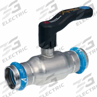APOLLO Ball Valve: 1 1/2 in, Stainless Steel, Straight Valve Body, Press x Press - Stainless Steel Ball Valves
