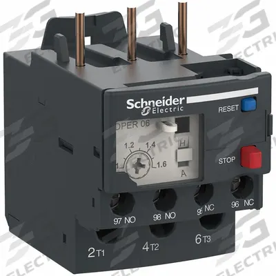 SCHNEIDER Overload Relay: Thermal Protection, 3 Poles, 1NO/1NC - IEC Thermal Overload Relays