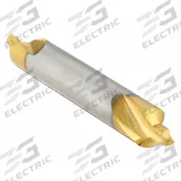 KEO Center Drill: Plain Type, #1, 90°, 1 1/4 in Overall Lg, TiN Coated High Speed Steel (MPN 906-000-074). Key specifications — Brand: KEO; End Type: Double End.