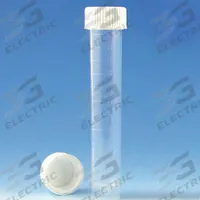 GLOBE SCIENTIFIC Test Tube: Test Tube, Polypropylene, 10 mL Capacity - mL, 0.34 oz Capacity - oz (MPN 6102R). Key specifications — Brand: GLOBE SCIENTIFIC; Graduated: Yes; Closure Color: Red; Includes Closure: Yes; Body Color: White; Bottom Shape: Conical; Body Material: Polypropylene.