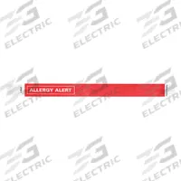 ID Wristband: Allergy Alert, 10 in Overall Lg, 3/4 in Overall Wd, Tyvek®, Red, 500 PK (MPN ALR-TP-03). Key specifications — attr1085229: Red; attr1126094: Red.