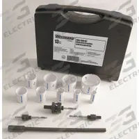 WESTWARD Hole Saw Kit: 13 Pieces, 1 1/2 in Max. Cutting Dp, Bi-Metal, 4/6 Teeth per Inch (MPN 29VX21). Key specifications — attr1098178: 4/6; attr1098172: WESTWARD.