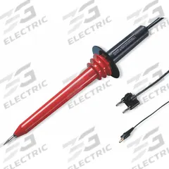 FLUKE Test Probe: CAT I 40000V, Std Probe, 14 in Lg, Black/Red, 40,000 V Max Volt (MPN Fluke-80K-40). Key specifications — Color: Black/Red; Brand: FLUKE.