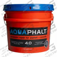 AQUAPHALT Asphalt and Concrete Patch: 4.0, Plant-Based Asphalt Mix, 50 lb Container Size, Pail (MPN AQUAPHALT 4.0). Key specifications — Series: 4.0; Brand: AQUAPHALT.