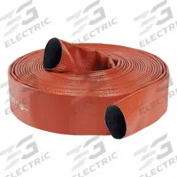 JAFRIB Fire Hose: Extruded Through-the-Weave, 1 1/2 in Hose Inside Dia, 25 ft Hose Lg, Red (MPN 50H15RR-25). Key specifications — attr660602: Uncoupled; attr660629: Co-Extrusion Woven; attr660626: Reinforced Extruded Rubber.