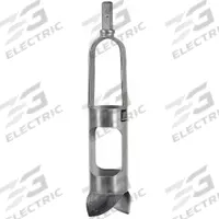 AMS Mud Auger Head: Carbon Steel Bail/Stainless Steel Cylinder, 2 3/4 in Overall Dia, Quick Connect (MPN 300.19). Key specifications — Connection Type: Quick Connect; Brand: AMS; Product Type: Mud; Material: Stainless Steel Cylinder.
