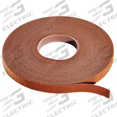 RIP-TIE Hook-and-Loop Cable Tie Roll: 15 ft Lg, 0.5 in Wd, 50 lb Tensile Strength, Brown (MPN W-15-1RL-BN). Key specifications — Color: Brown; Material: Polyethylene; Brand: RIP-TIE.