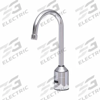 ZURN Kitchen and Bathroom Sensor Faucet: AquaSense, Brass, Chrome Finish, Single-Post - Single-Post Sensor Bathroom Faucets