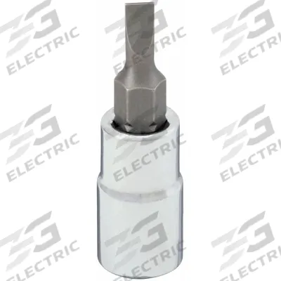 WESTWARD Socket Bit: 1/4 in Drive Size, Slotted Tip, 4 mm Tip Size, 1 1/2 in Overall Lg - Slotted Bit Sockets