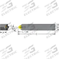 ULTRA-DEX USA Indexable Turning and Profiling Tool Holder: MCMNN 12-4B (MPN 974-000-085). Key specifications — attr257703: MCMNN 12-4B.