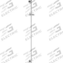 CHICAGO FAUCETS Slide Bar: Stainless Steel, Chrome Plated Finish, Anchors/Wood Screws (MPN 9800-148CP). Key specifications — Finish: Chrome Plated; Product Type: Wall Mounted Grab Bar; Brand: CHICAGO FAUCETS; Material: Stainless Steel.