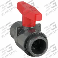SPEARS Manual Two-Way Ball Valve: 1 in, PVC, Straight, Socket x Socket, 235 psi Max. Pressure (CWP) (MPN 2122-010). Key specifications — attr1008170: SPEARS; attr1017899: Tee.