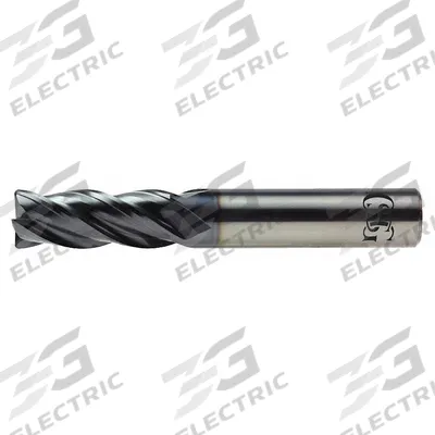 OSG Corner Radius End Mill: Carbide, TiAlN Coated, 4 Flute, 3/4" Mill Dia, 1-5/8" LOC - Fast-Cutting Carbide Corner-Radius End Mills for Stainless Steel & Super Alloys