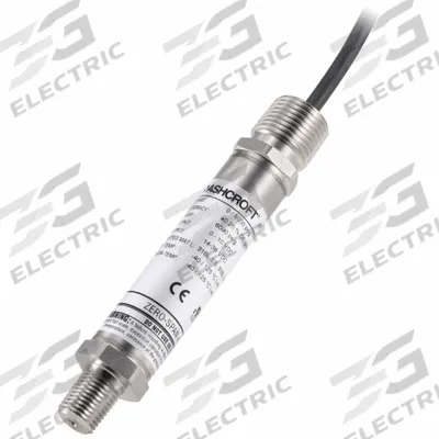 ASHCROFT Pressure Transmitter: 0 psi to 5,000 psi, 4 to 20mA DC, 1/2 in NPT Conduit with Cable - Pressure Transmitters with Cable & Wire Leads
