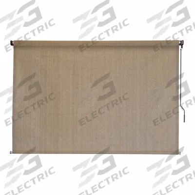KEYSTONE FABRICS Sun Shade: Beige/Light Brown, Pole and Crank, 87% UV Protection - Regal Series