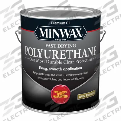 MINWAX Finish: Varnish, Interior, Oil, 1 gal Container Size, Wood, Semi-Gloss - Wood Sealers & Finishes