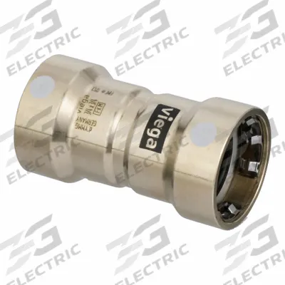 VIEGA MEGAPRESS Transition Coupling: Coupling Body, 3/4 in CTS x 3/4 in Pipe size - Copper & Bronze Press Tube Fittings for Dissimilar Materials