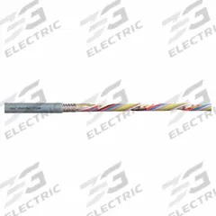 CHAINFLEX Data Cable: 22 AWG, 14 Conductors, Order by the Foot, PVC Jacket, 300 V (MPN CF240-03-14). Key specifications — attr1141190: Copper; attr1141193: Single; attr1141160: 5 x OD; attr1141165: 8 x OD; attr1141168: No; attr1141174: 10 x OD; attr1141159: Flame Retardant; attr1141182: FT-1.