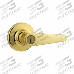 KWIKSET Door Lever Lockset: Office Lever Locksets, Brass, ADA Compliant (MPN 405DL-3-SMT-6AL-RCS). Key specifications — attr1024149: Not Ligature-Resistant; attr1011488: KWIKSET; attr1011524: No Message; attr1011506: Rose; attr1011485: Yes; attr1059461: Bright Brass-Plated, Clear Coated : Zinc.