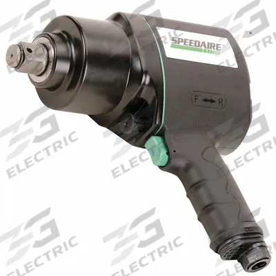 SPEEDAIRE Air Impact Wrench: Full-Size, 3/4 in Drive, Pistol-Grip, Square, 3/8 in NPT Air Inlet - Pistol-Grip Air-Powered Impact Wrenches with Standard Anvils