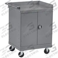 TENNSCO Mobile Cabinet Workbench: 33 in x 25 in, Steel, 1,000 lb Overall Load Capacity, Gray, Steel (MPN MB-2530-C). Key specifications — Included Components: No Additional Components; Assembly: Partially Assembled; Brand: TENNSCO.
