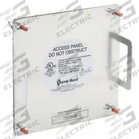 Duct Access Door: 8 in x 8 in, 16 ga, Steel, Thumbscrews, 2,300°F Max Temp Rating, 4 Mounting Stud (MPN 6EJA2). Key specifications — Brand: FLAME GARD; Material: Steel; For Duct Shape: Rectangular.