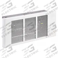 DAYTON Recessed Electric Wall-Mount Heater: 375 W/750 W/1125 W/1500 W, 120V AC, Single Phase, White (MPN 3UG16). Key specifications — Grille Color: White; Programming Capability: Non-Programmable; Wattage Output: 375 W/750 W/1125 W/1500 W; Voltage, Phase: 120V AC, 1-phase; Rough-In Dimensions - H x W x D: 6-5/8 in x 14-3/8 in x 4-3/8 in; Nominal Voltage - HVAC: 120V AC; Brand: DAYTON; Phase: Single.