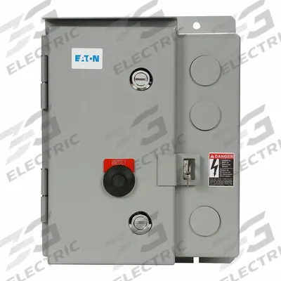 EATON NEMA Magnetic Motor Starter: Non-Reversing, 3 Poles, NEMA Size 0, 18 A - Enclosed Non-Reversing Starters with Electronic Overloads