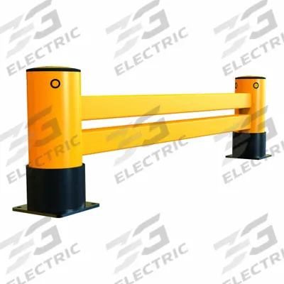 A-SAFE Rack End Barrier: eFlex, Polymer, 47 in x 9 in x 20 1/6 in, Floor - Floor-Mount End-of-Aisle Pallet Rack Guardrails