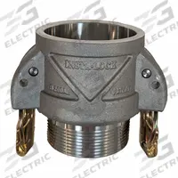 Cam and Groove Coupling: 1 1/2 in Coupling Size, 1 1/2 in Hose Fitting Size, 2 15/16 in Overall Lg (MPN QCG-B150). Key specifications — Thread Size: 1-1/2 in -11-1/2; Fitting Type: MNPT; Gasket Material: Nitrile; Brand: CONTINENTAL.