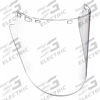 DELTAPLUS USA Face Shield Visor: 18 1/2 in Overall Wd, 10 in Overall Ht - General Purpose Replacement Visors