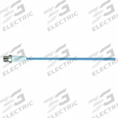 Cordset: M12 Male Straight X Bare Wire, 5 Pins, Pastel Blue, TPE-S, 5 m Cable Lg, 22 AWG Wire Size (MPN 7024-12041-3390500). Key specifications — Cable Jacket Color: Pastel Blue; End 1 Gender: Male; End 1 Mounting Orientation: Straight; End 2 Connection Type: Bare Wire; IP Rating: IP68; Brand: MURRELEKTRONIK; Wire Size: 22 AWG; Cable Jacket Material: TPE-S.
