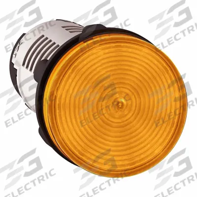 SCHNEIDER Pilot Light: 22 mm Panel Mounting Hole Dia, LED, Orange - LED Indicator Pilot Lights