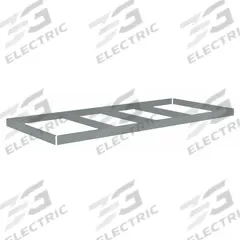 TENNSCO Shelf: 84 in x 30 in, 1,500 lb Load Capacity, Gray, Shelf (MPN ZLES-8430). Key specifications — Includes: (4) Beams; Shelf Configuration: Single Straight; Color: Gray; Frame Material: Steel; Brand: TENNSCO; Frame Finish: Zinc Plated; Product Type: Shelf.
