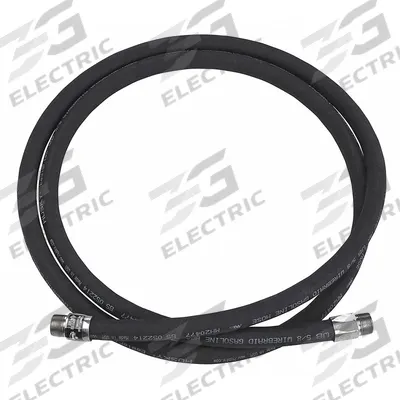 HUSKY Fuel Hose: Discharge Hose, 3/4 in x 9 ft, Rubber, Nitrile, Brass, -20° to 160°F - Discharge Hoses for Fuel Transfer Pumps