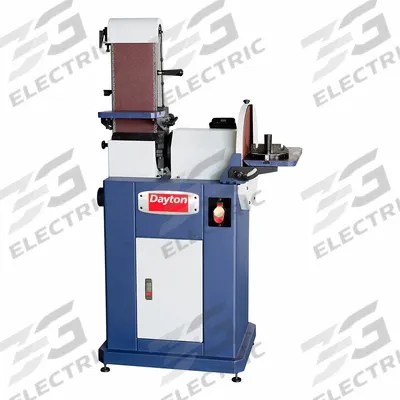 Dayton Belt and Disc Sander: For Metal/Plastic/Wood, 115 V_230 V, Single-Phase - Floor Standing Belt & Disc Machines