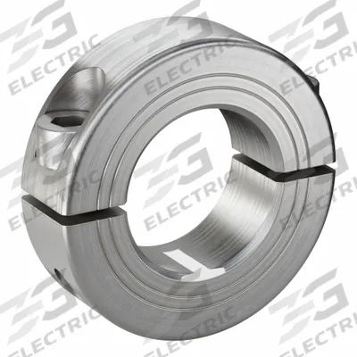 RULAND MANUFACTURING Shaft Collar: 2-Piece, Metric, Round, Clamp-On, 26 mm Bore Dia - Stainless Steel Shaft Collars