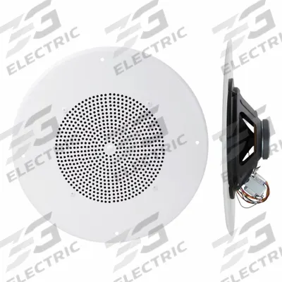 SPECO TECHNOLOGIES Speaker Grille Combination: Powered, 1-Way, 8 ohm Impedance - Ceiling-Mount Speakers