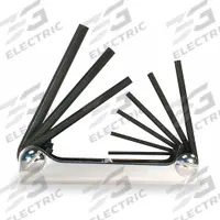 EKLIND Hex Key Set: 1 - 5 Pieces, Fold-Up Hex, Folding, SAE, Std End, Short, 1 Pieces, Black Oxide (MPN 20911). Key specifications — attr1205553: Not Tether Capable; attr1205554: EKLIND; attr1205568: Black Oxide; attr1293176: 1 - 5 Pieces.