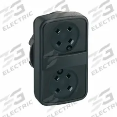 SCHNEIDER ELECTRIC Multihead Operator: Non-Illuminated, 2 Button, Flush Profile, 22 mm Mounting Size (MPN ZB5AA79). Key specifications — attr211308: SCHNEIDER; attr1026606: Momentary/Momentary; attr1026638: XB5; attr1063632: Non-Metallic.