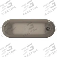 ECCO LED Interior Lighting: Courtesy Light, LED, Clear, Oval, 12-24V DC, 575 lm Max Brightness (MPN EW0371). Key specifications — Shape: Oval; Brand: ECCO; Electrical Connection: Blunt Cut Wires; Lighting Technology: LED; Mount Style: Surface.