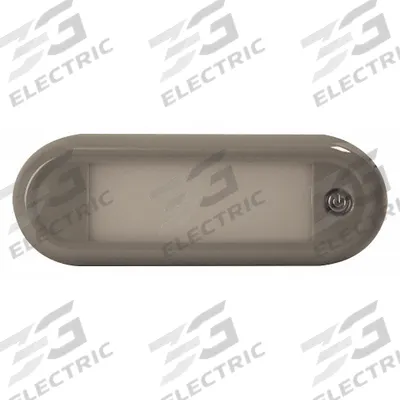 ECCO Interior Lighting: Courtesy Light, LED, Clear, Oval, 12-24V DC - Compact Courtesy Lights
