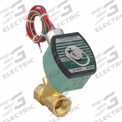 REDHAT Solenoid Valve: 2-Way, Normally Open, 1/2 in Pipe Size, 120V AC, Compact, Brass Body (MPN 8030G071). Key specifications — attr985516: 1/2 in; attr985521: 120V AC; attr985484: REDHAT; attr985485: Without Junction Box.